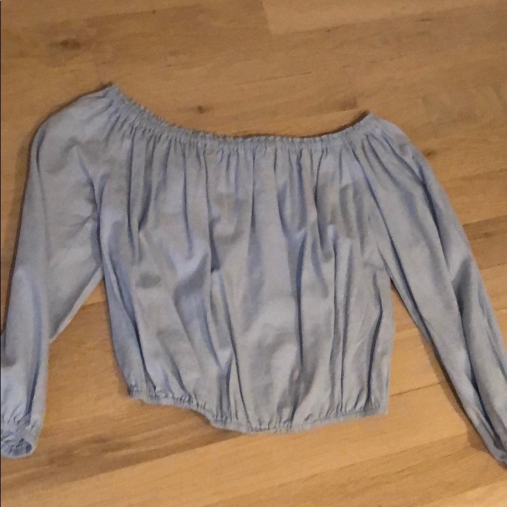 brandy melville crop scrunch top